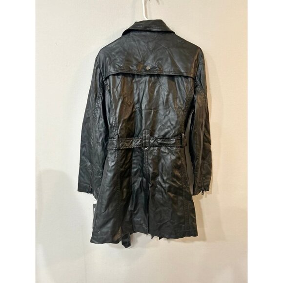NWT Kenneth Cole Reaction Faux Leather Jacket Women's Size 1X - Picture 3 of 6